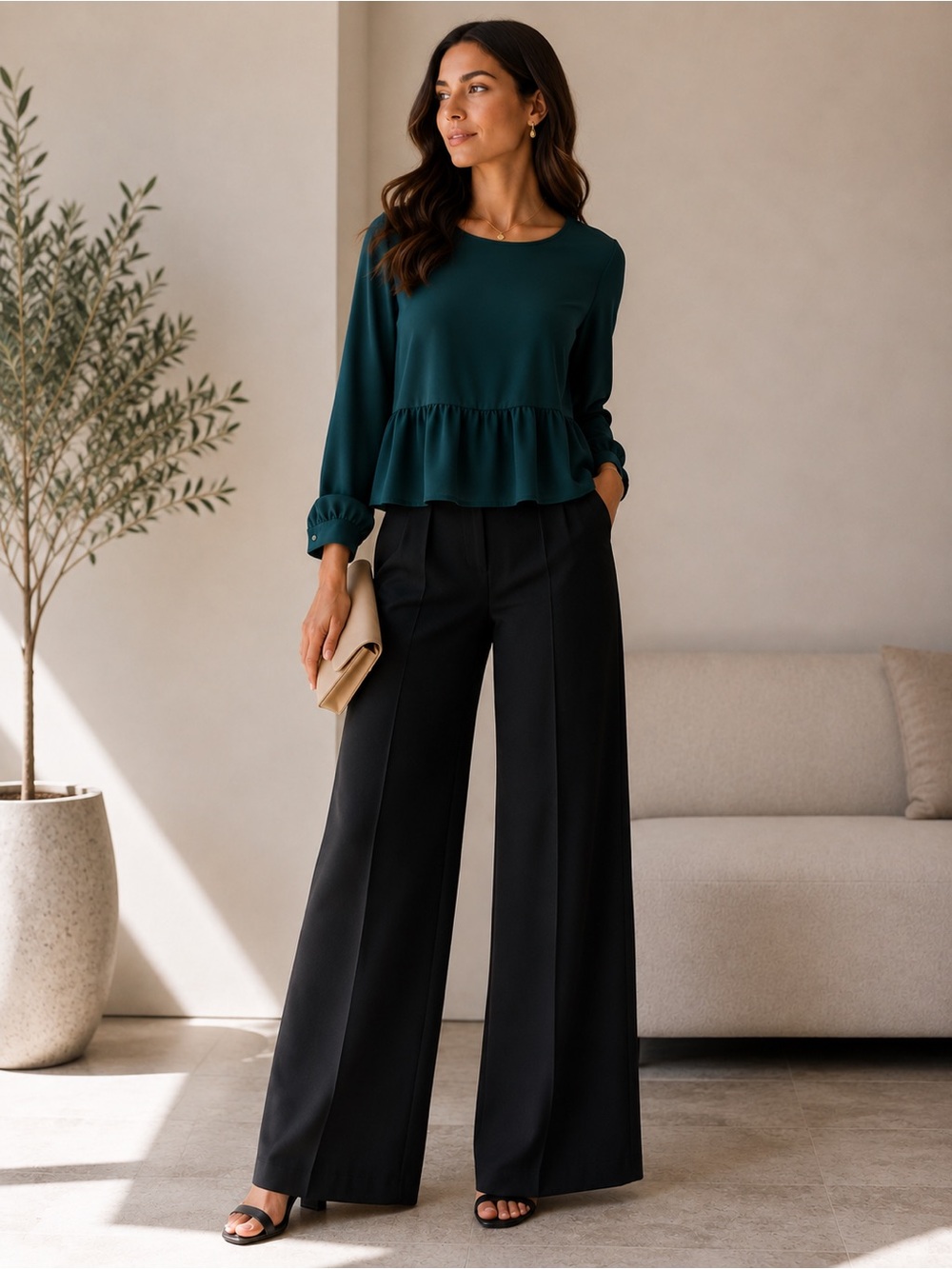 Large Apt. Beautiful green women’s top